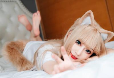 黄豆粉猫娘cosplay-萌图百科