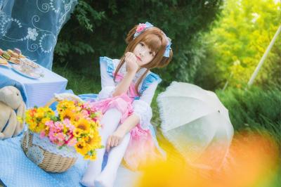 魔卡少女樱 小樱下午茶cosplay-萌图百科