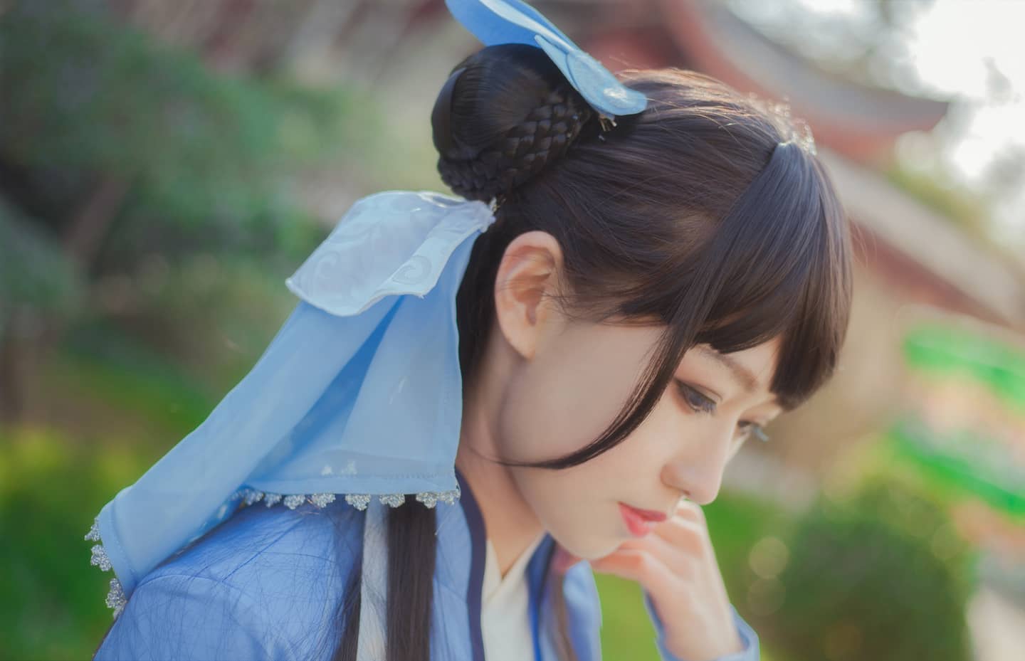 剑网三雪河咩萝cosplay-萌图百科