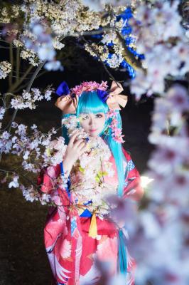 初音未来花色衣cosplay-萌图百科