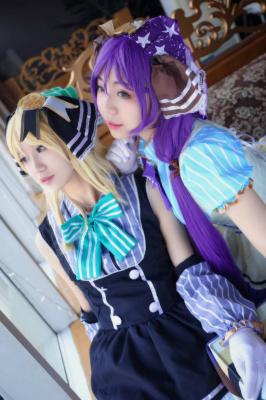 东条希x绚濑绘里cosplay   糖果装-萌图百科