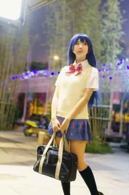 lovelive园田海未校服cosplay-萌图百科