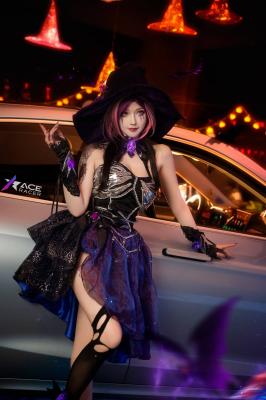 《王牌竞速》蝠翼万圣 魔女cosplay-萌图百科