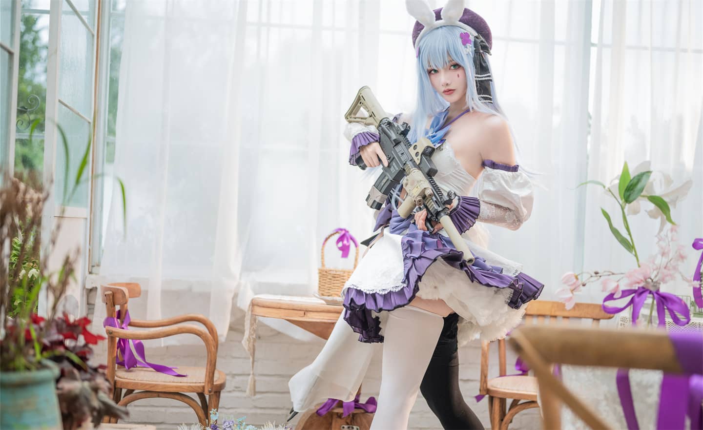 《少女前线》 千宵草味的锡纸糖cosplay-萌图百科