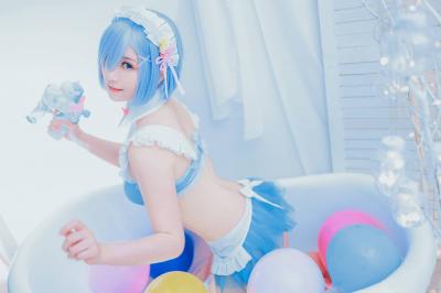 蕾姆·泳装手办cosplay-萌图百科