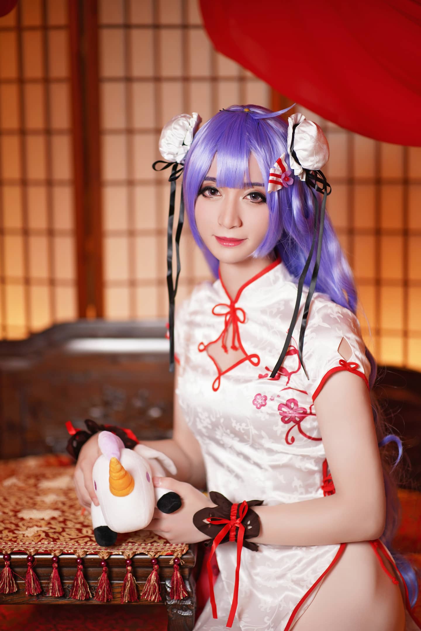 碧蓝航线 独角兽 春之礼旗袍 Cosplay-萌图百科