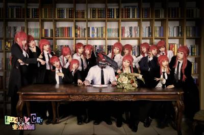 电锯人满屋超多玛奇玛COSPLAY·幸运猫业余剧团-萌图百科