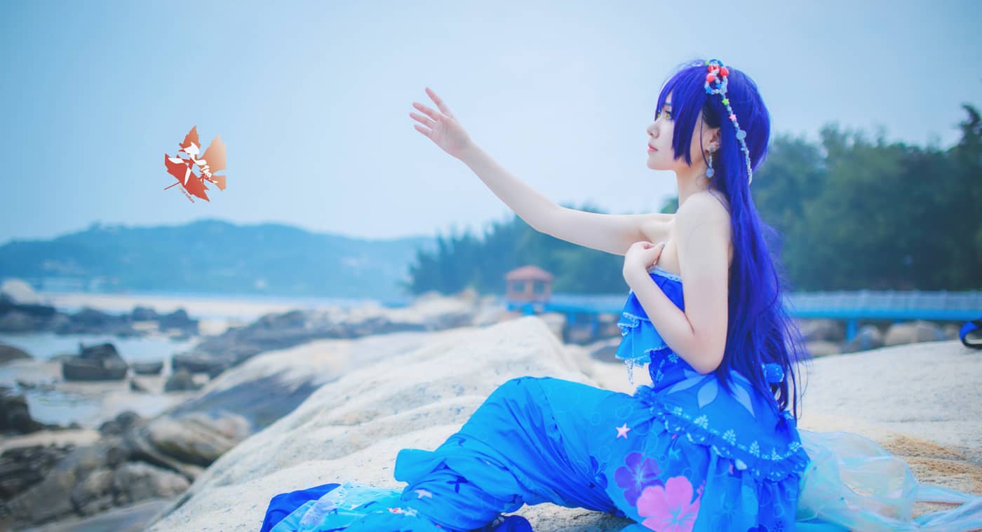 千夜文化海川纱鸟LOVELIVE园田海未人鱼-萌图百科