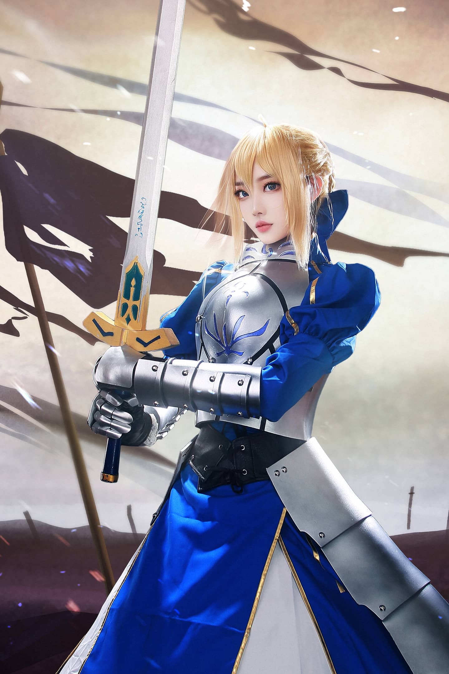 fate 吾王 saber cos-萌图百科