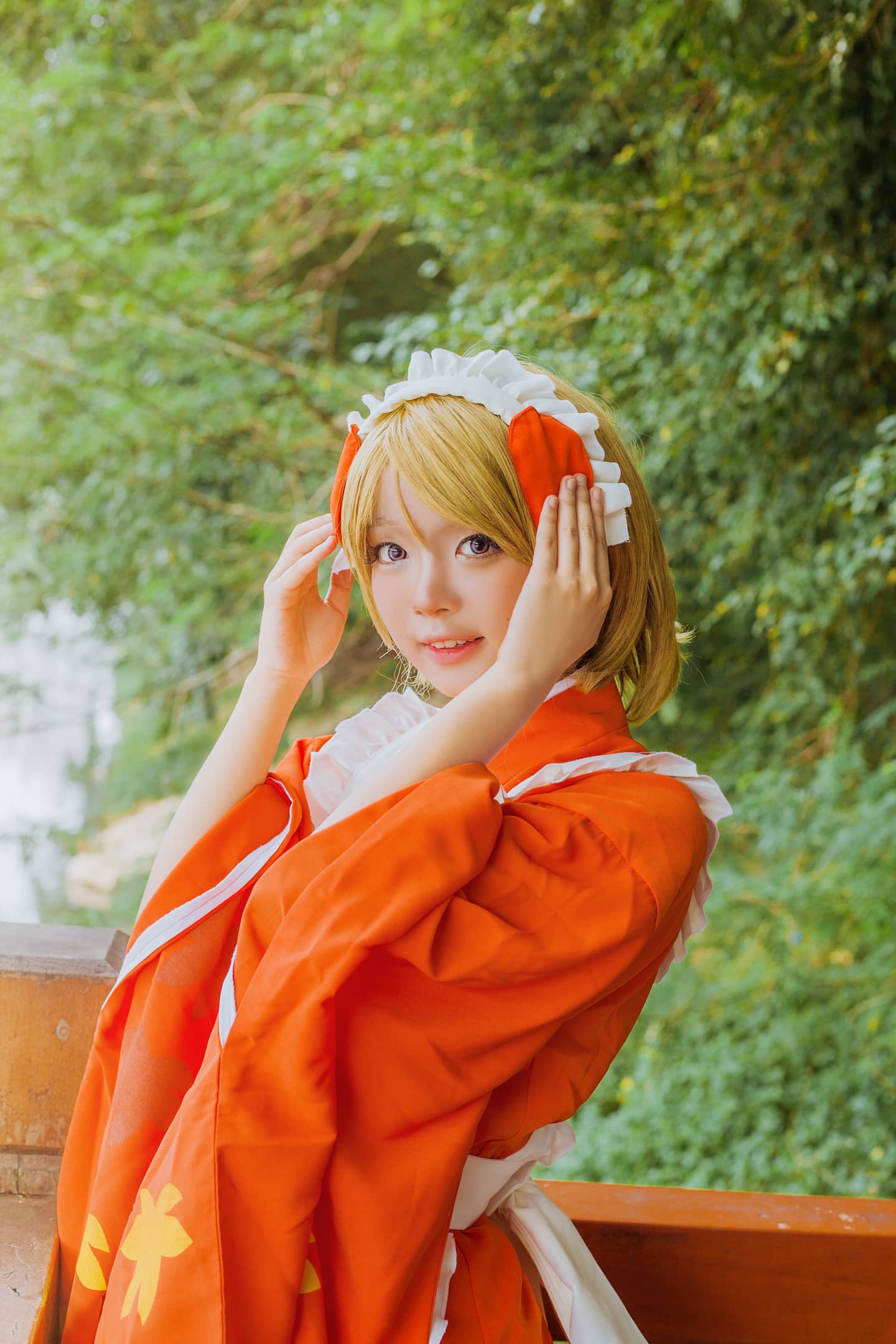 【love live!】小泉花阳枫叶和服cosplay-萌图百科