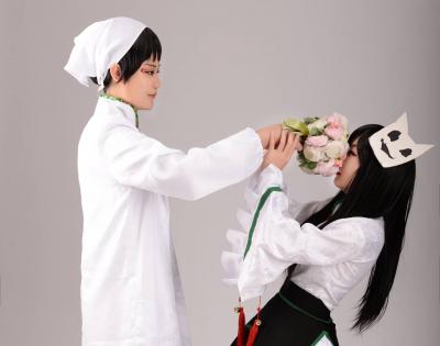 鬼灯的冷彻白泽cosplay-萌图百科