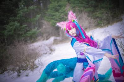 英雄联盟  阿狸cosplay-萌图百科
