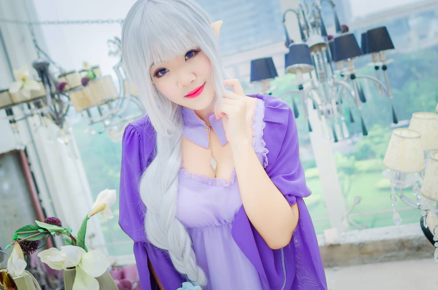 Re：从零开始的异世界生活 艾米莉亚cosplay-萌图百科
