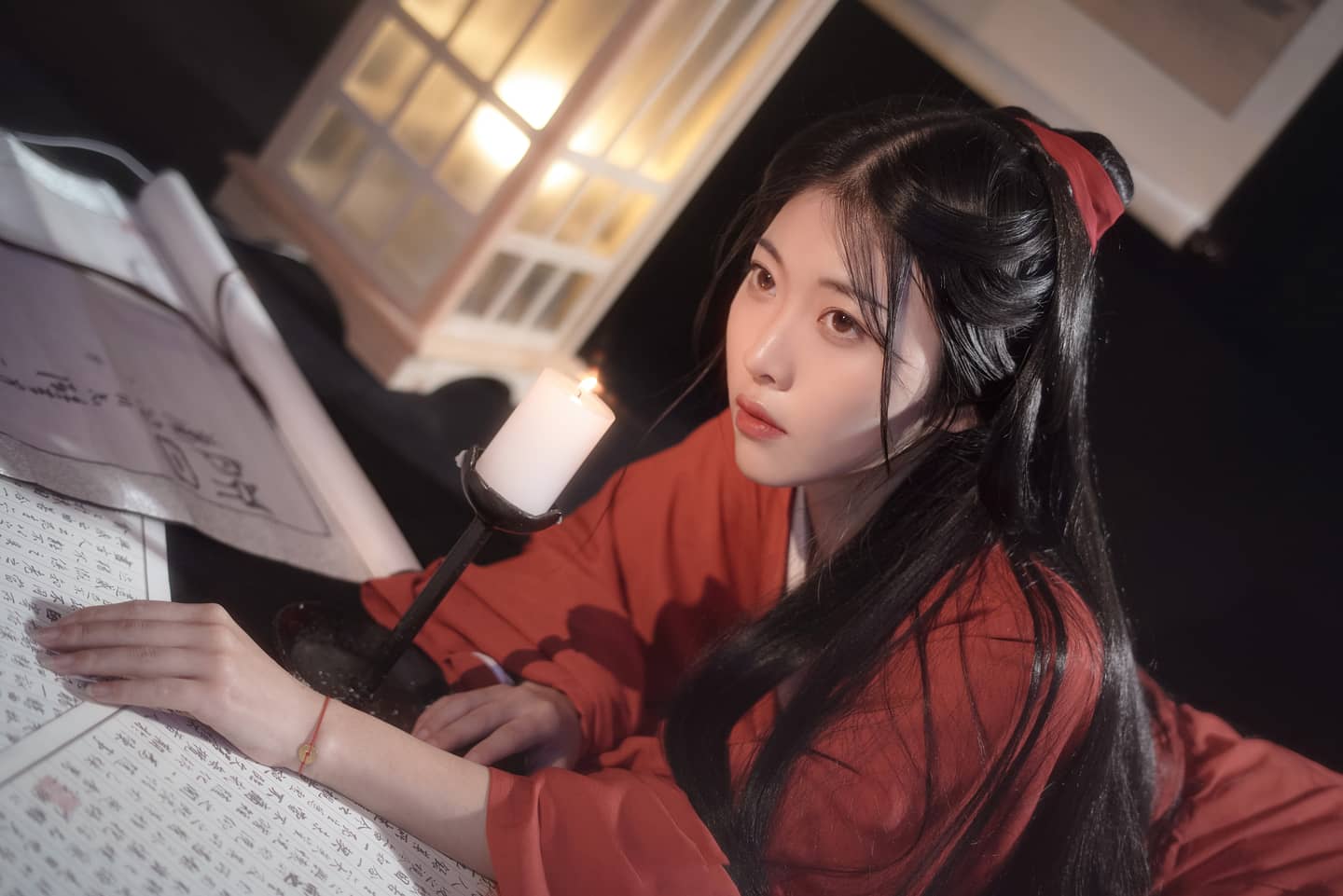 汉服私影，明月照高楼，流光正徘徊-萌图百科