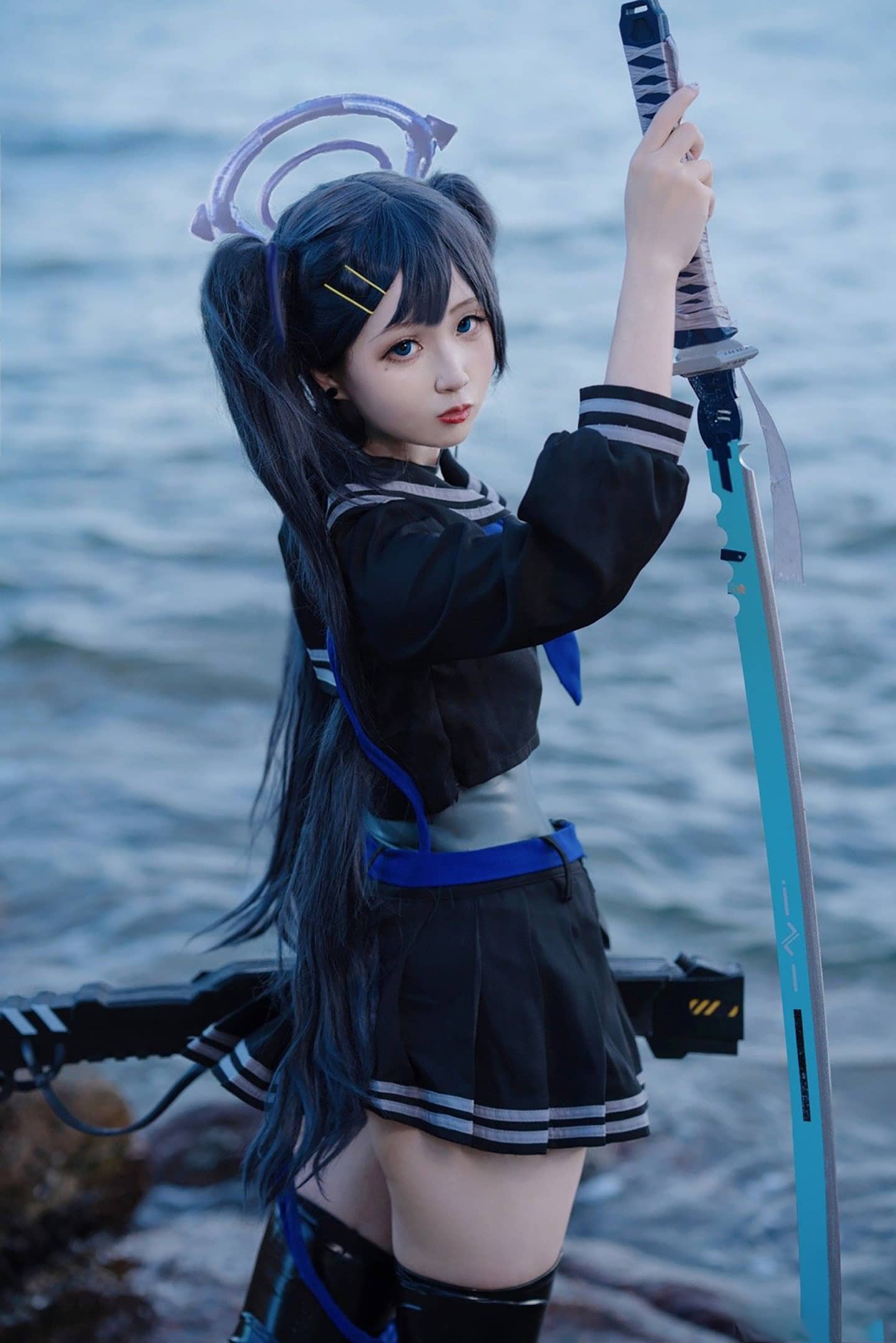 《Solarain-Colors 》 BLUE水手服 刀娘cosplay-萌图百科