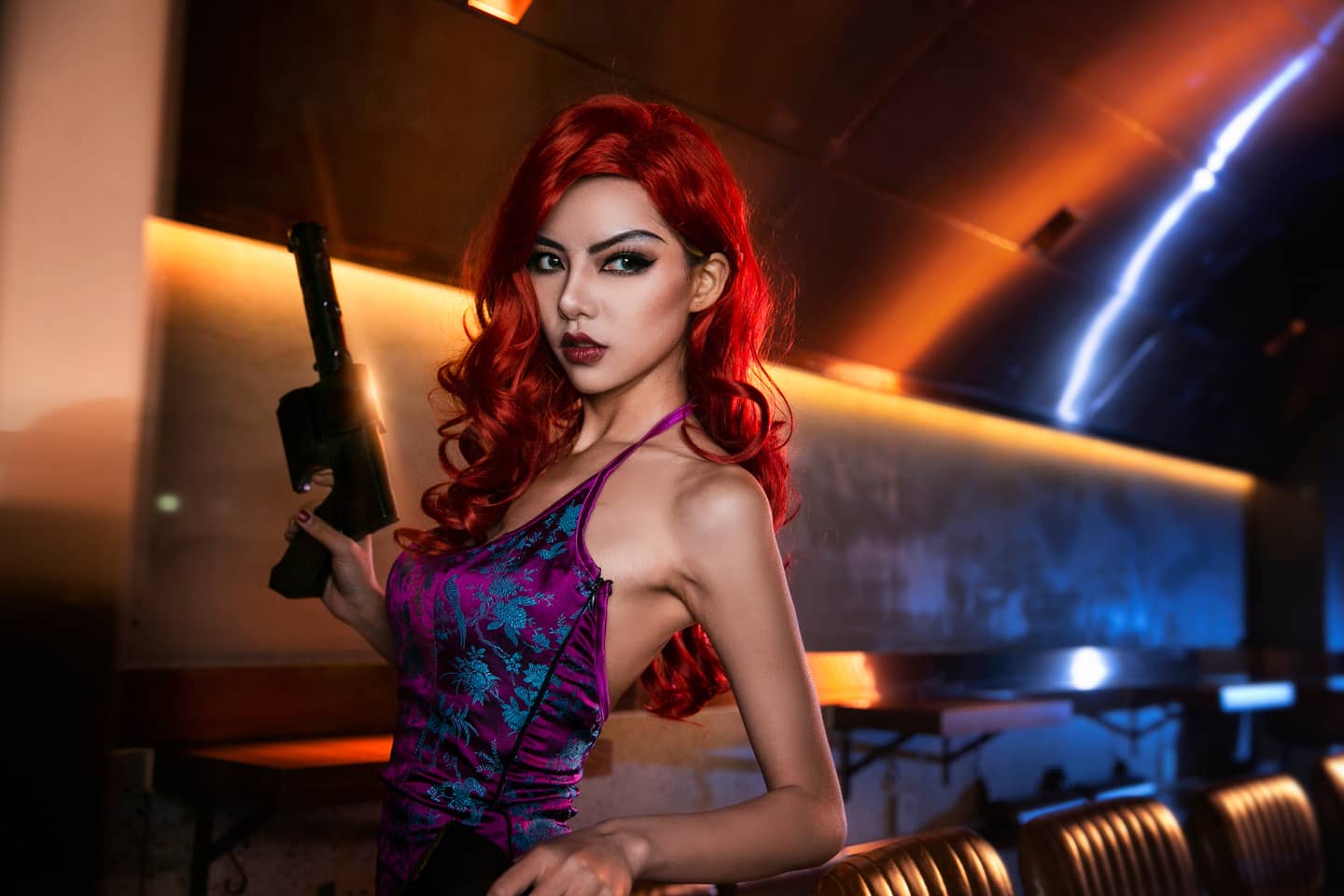 英雄联盟 赏金猎人cosplay-萌图百科