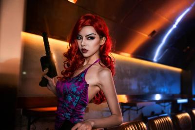 英雄联盟 赏金猎人cosplay-萌图百科
