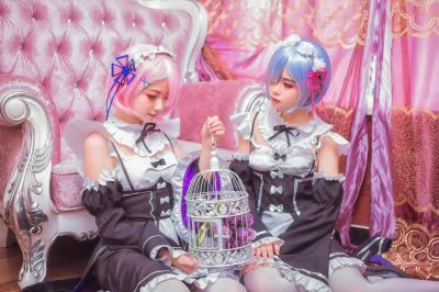 Re:从零开始的异世界生活拉姆蕾姆Cosplay-萌图百科