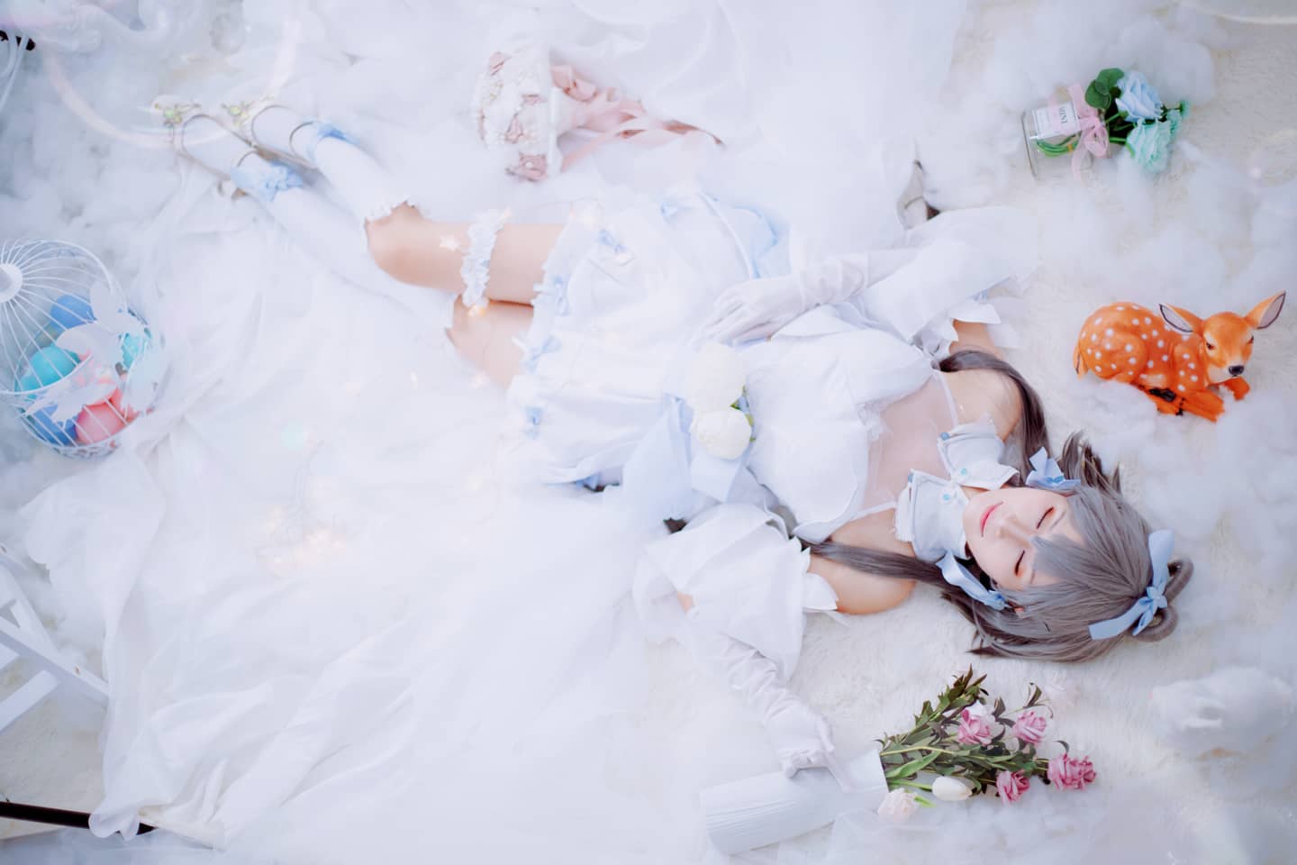 洛天依花嫁cosplay-萌图百科