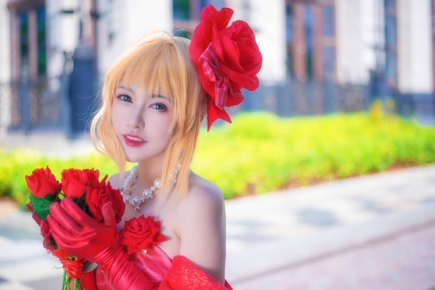 Fate/EXTRA  尼禄偶像皇帝手办ver cosplay-萌图百科