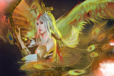 王者荣耀 王昭君·凤凰于飞cosplay 身作彩凤双飞翼，心有灵犀一点通-萌图百科