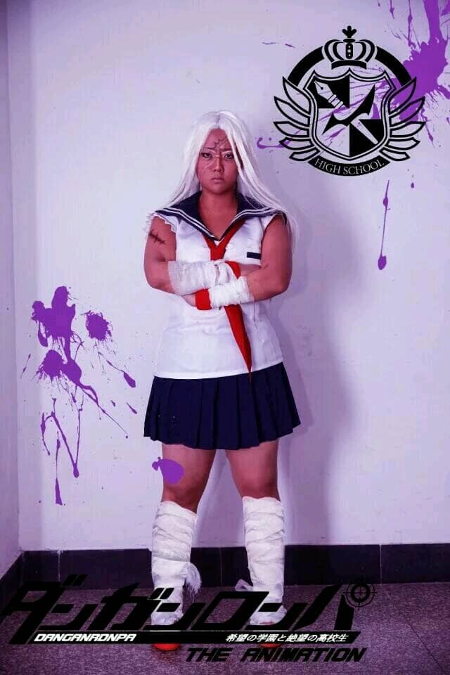 弹丸论破-葵樱cosplay-萌图百科