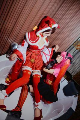 王者荣耀 貂蝉圣诞恋歌&安琪拉cosplay-萌图百科