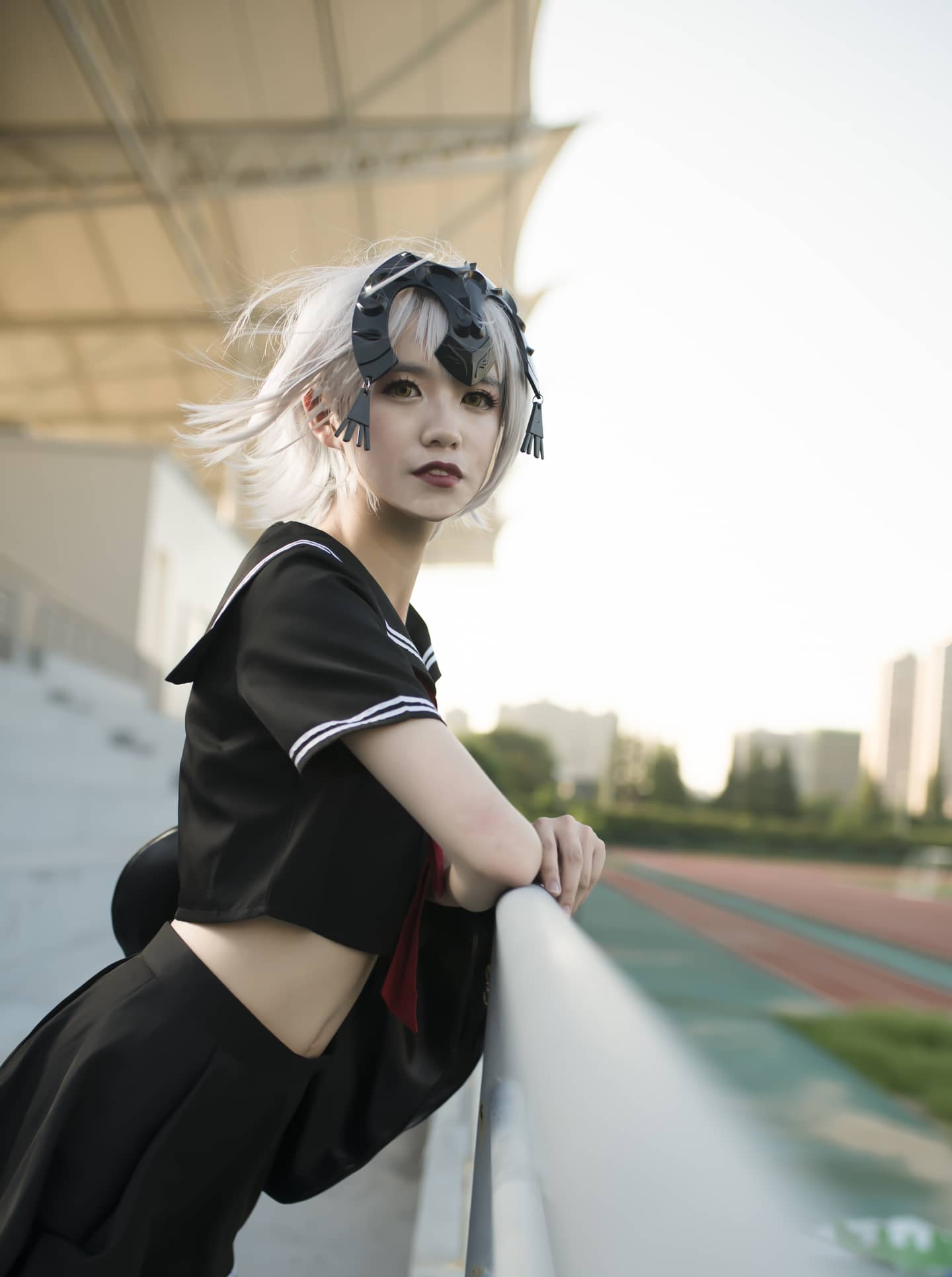 黑贞jk cosplay-萌图百科