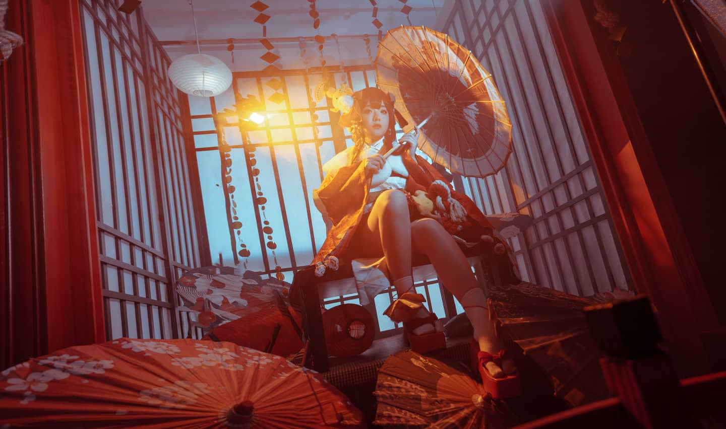 《阴阳师》神乐莺燕鸣樱皮肤cosplay-萌图百科