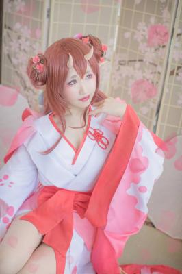 阴阳师手游  桃花妖cosplay-萌图百科