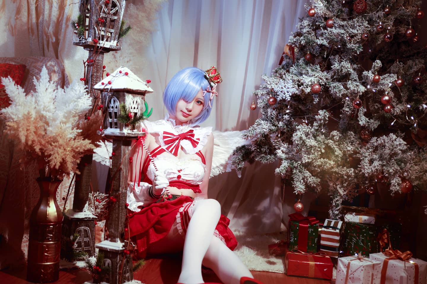 蕾姆——圣诞节限定cosplay-萌图百科
