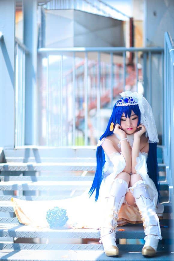 《love live！》园田海未婚纱觉醒/花嫁-萌图百科