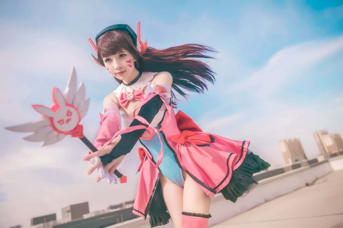 守望先锋 d.va 魔法少女cosplay-萌图百科