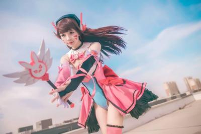 守望先锋 d.va 魔法少女cosplay-萌图百科