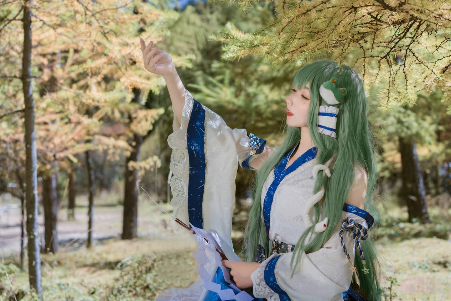 《东方Project》东风谷早苗cosplay-萌图百科