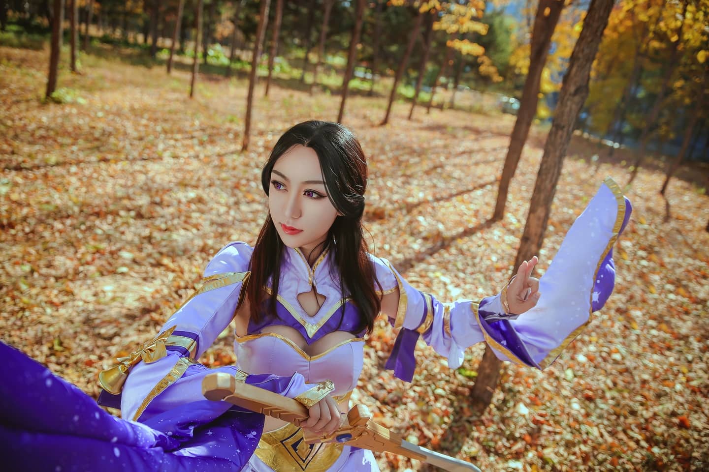 王者荣耀 露娜紫霞仙子cosplay-萌图百科