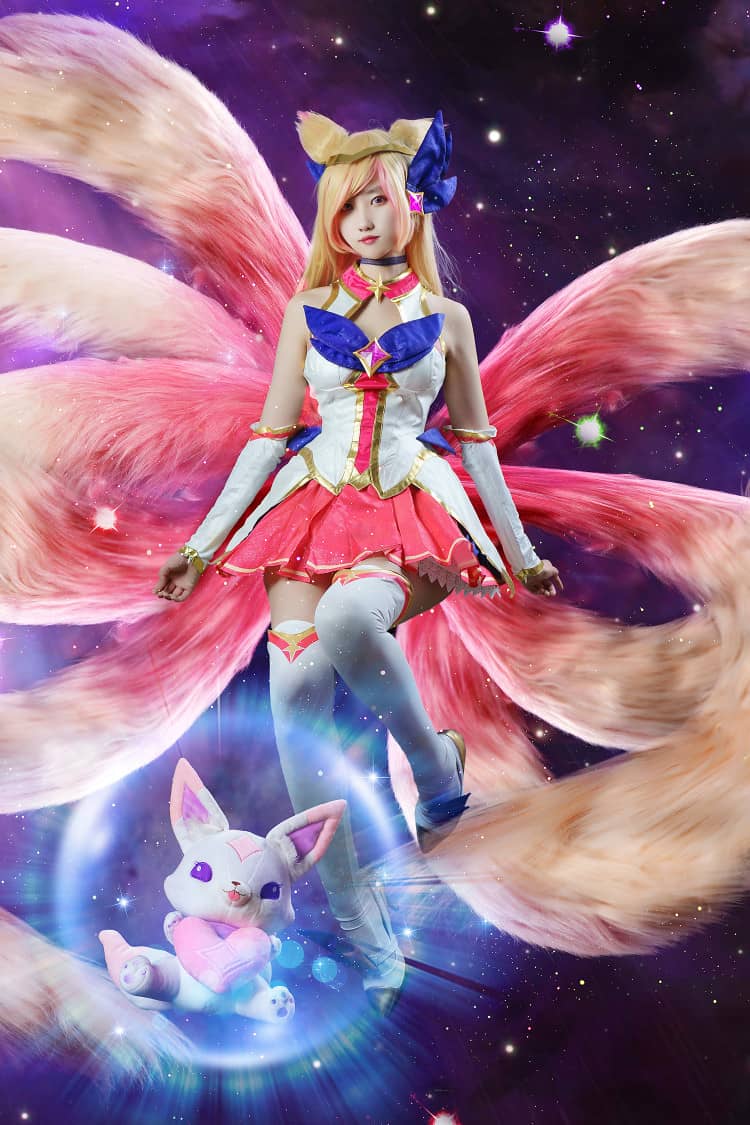 英雄联盟星之守护者阿狸cos-萌图百科