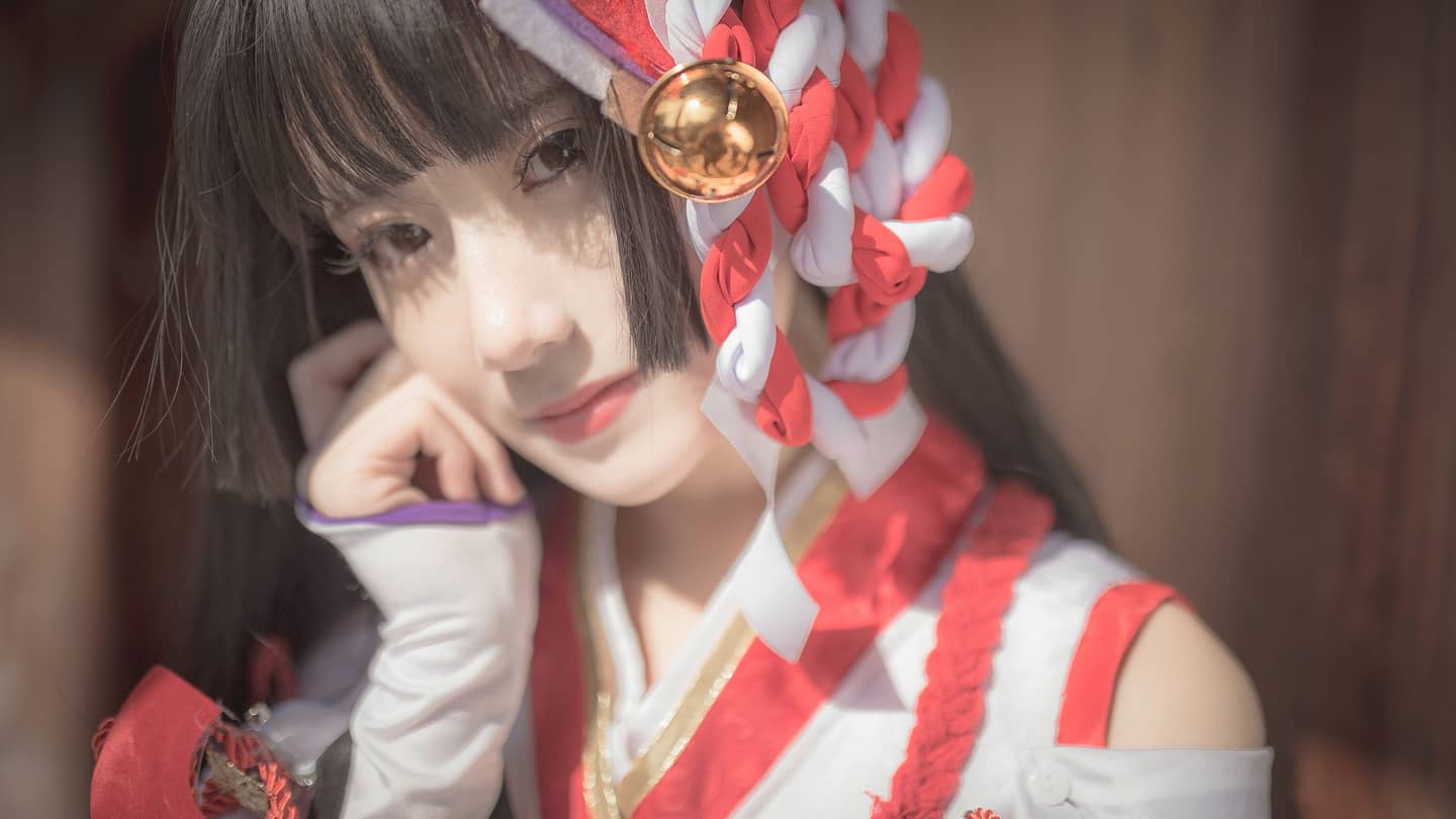 阴阳师手游—雪女cosplay，呼呼呼雪女来了呦-萌图百科