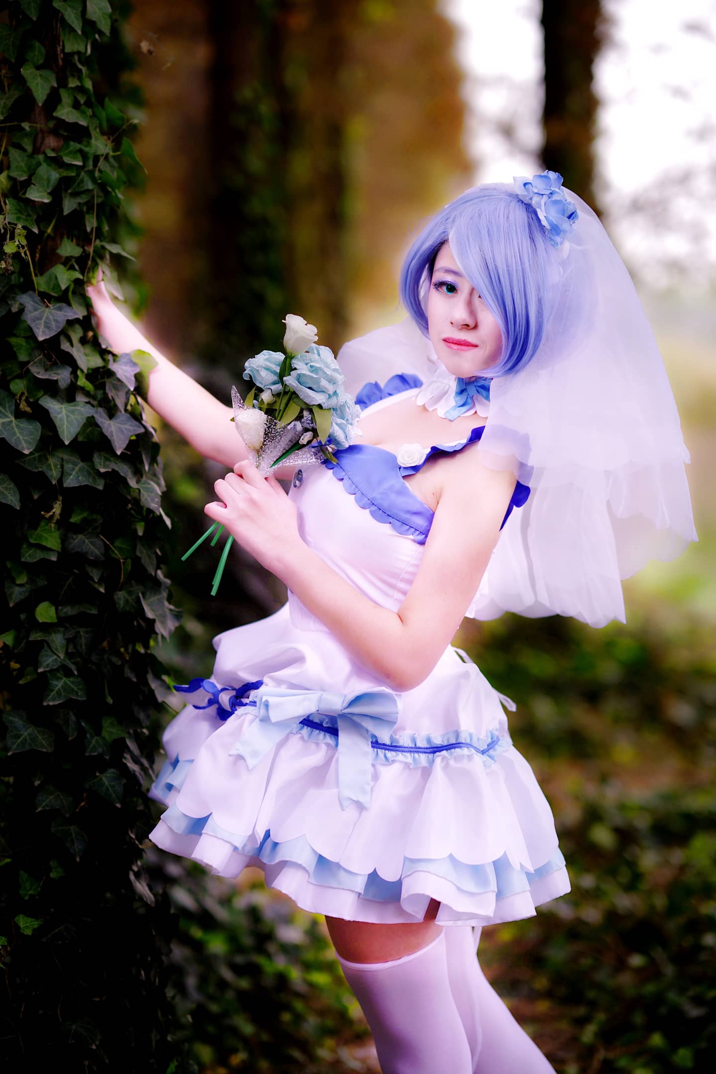 雷姆婚纱同人（森系）cosplay-萌图百科