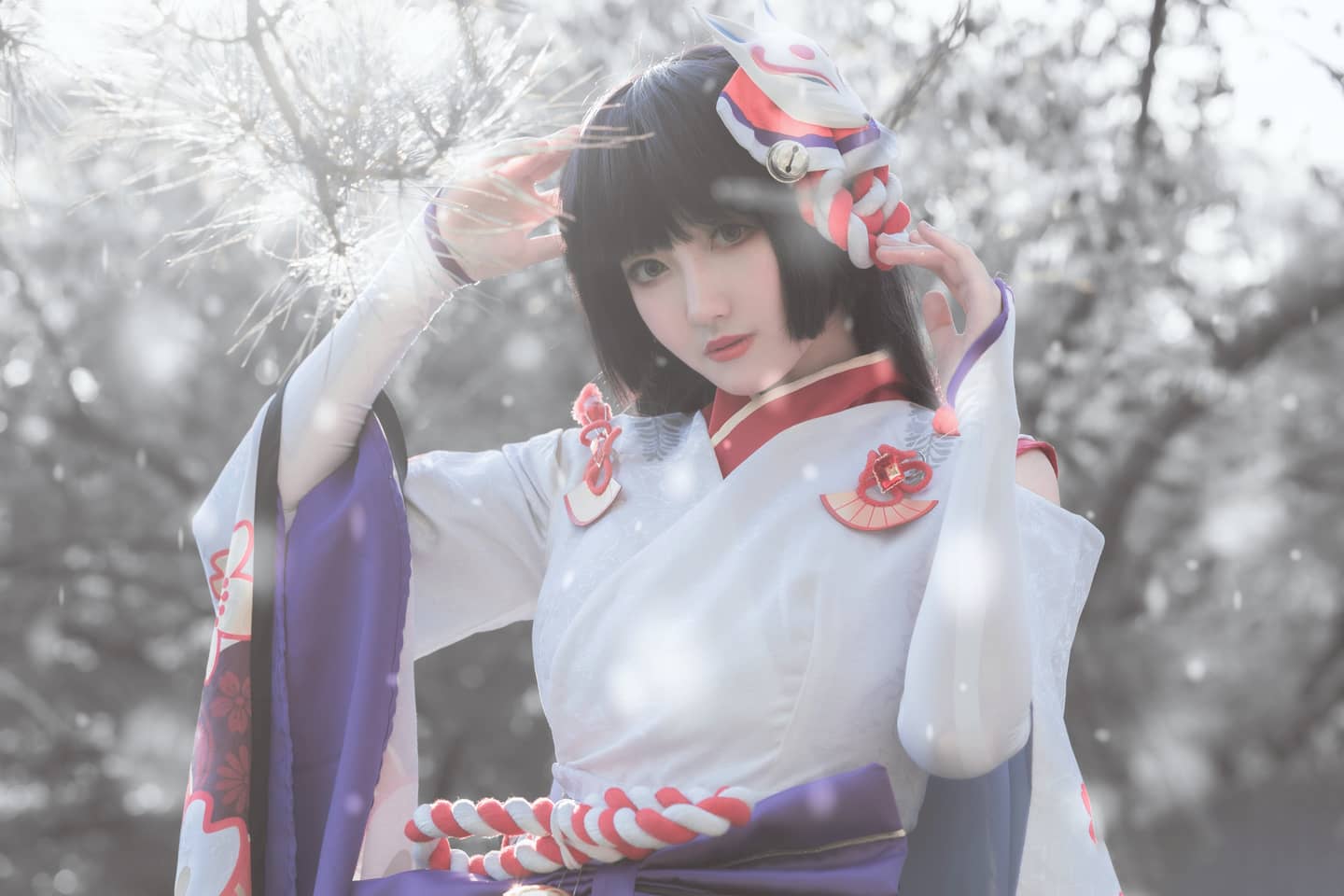 阴阳师 雪童子&雪女cosplay-萌图百科