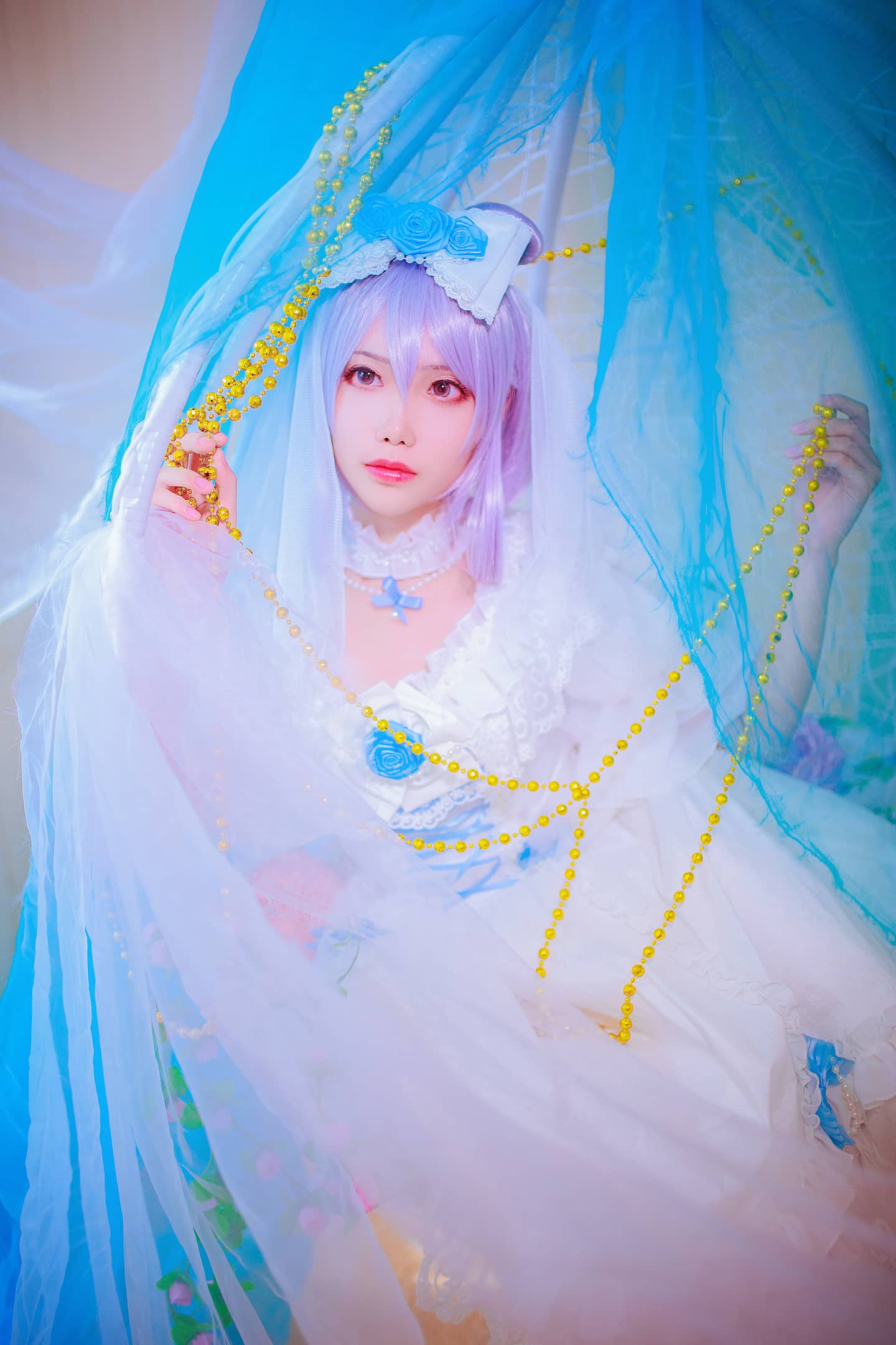 Vchina 洛天依花嫁cosplay-萌图百科
