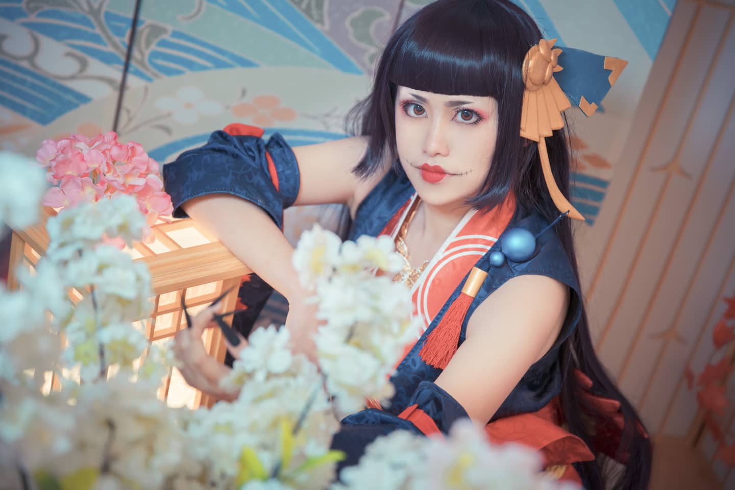 阴阳师鬼女红叶cosplay化妆教程-萌图百科