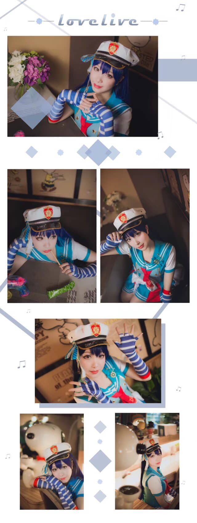 Love live！海未 海军cosplay-萌图百科
