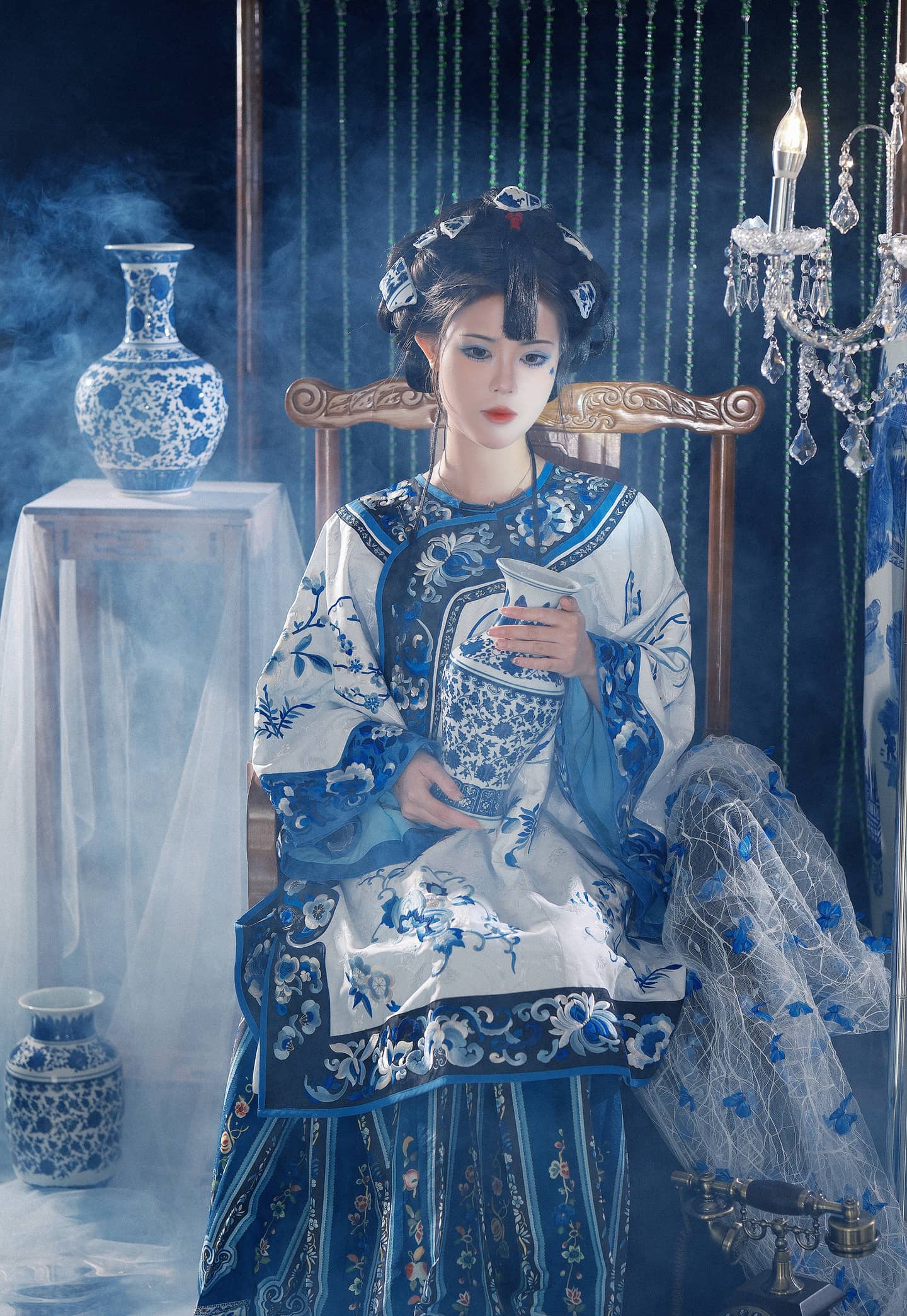 青花瓷拟人  清汉女cosplay-萌图百科
