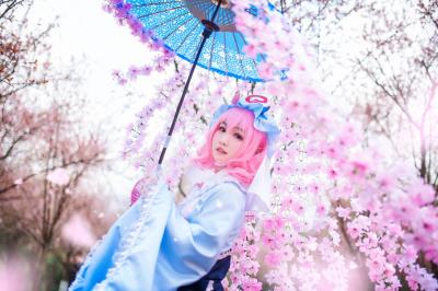 东方project西行寺幽幽子cosplay-萌图百科