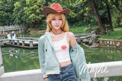 【Cos场照】苹果嘉儿Cosplay-萌图百科