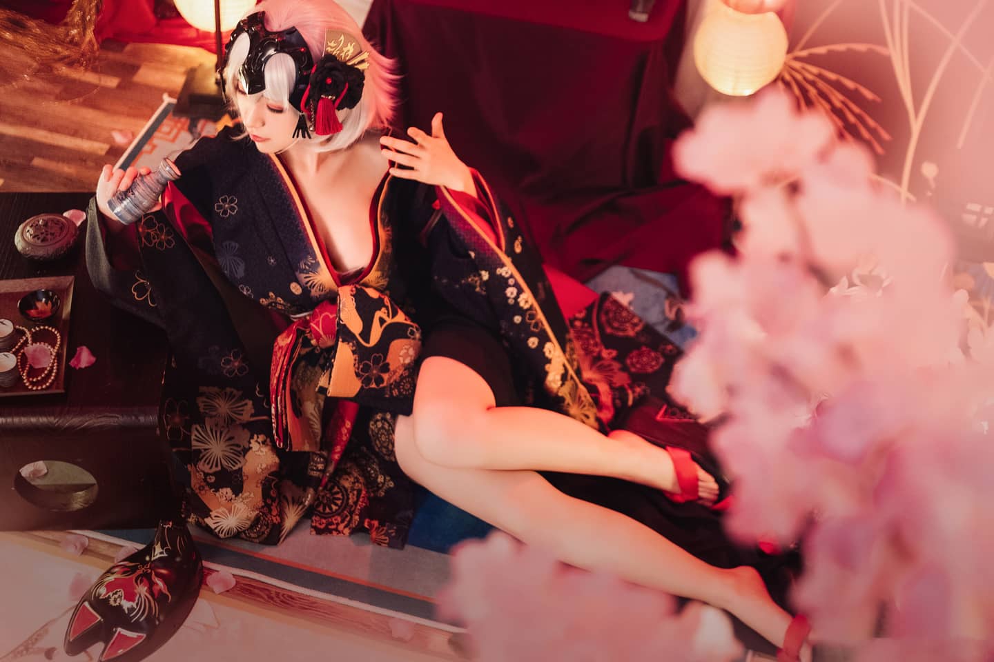 黑贞德花魁cosplay-萌图百科
