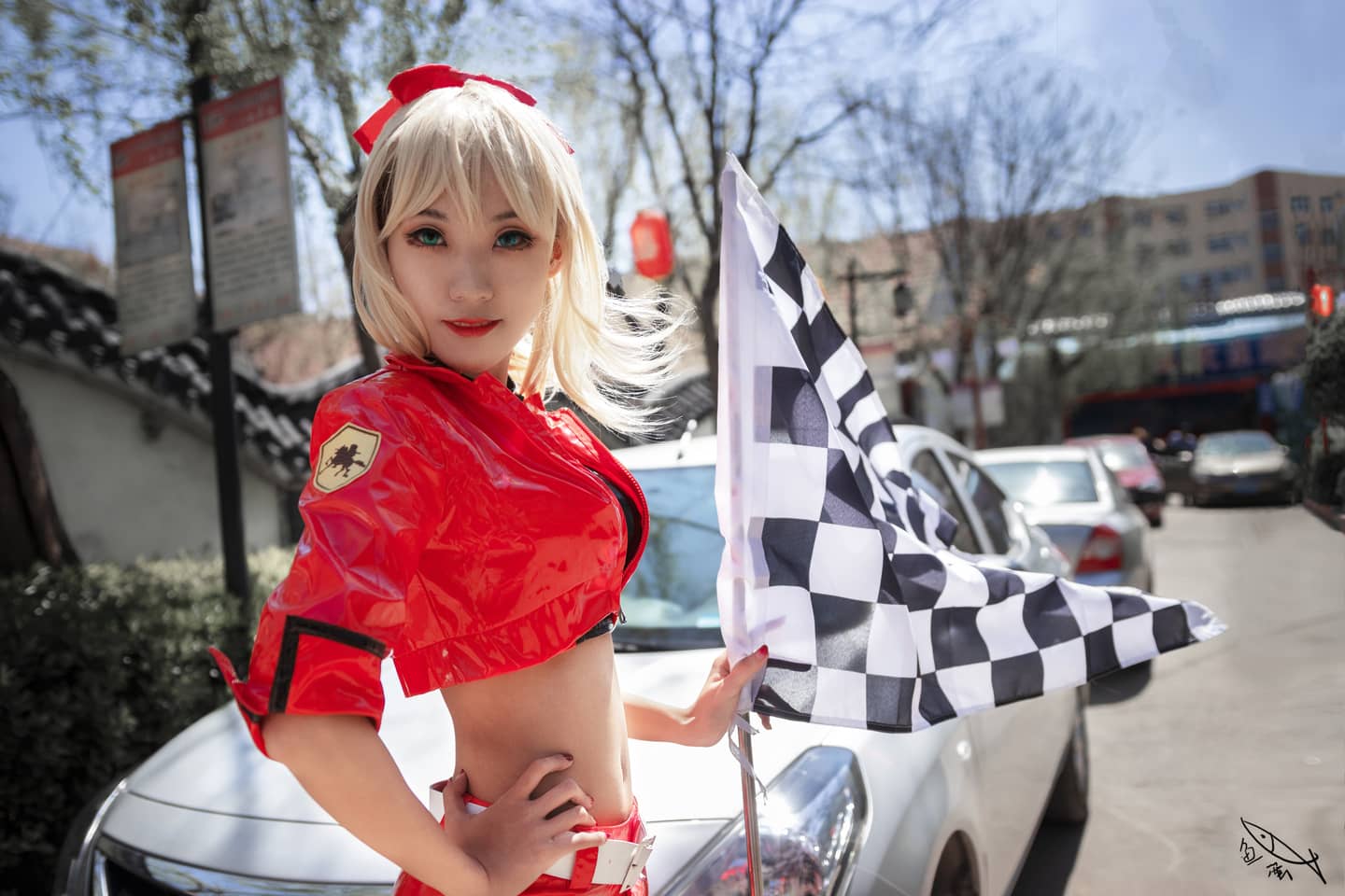 FATE 赛车尼禄Cosplay-萌图百科