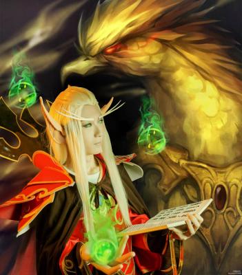魔兽世界血精灵王子凯尔萨斯cosplay-萌图百科