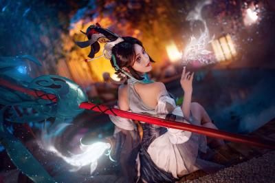 《王者荣耀》大乔白鹤梁神女cosplay-萌图百科